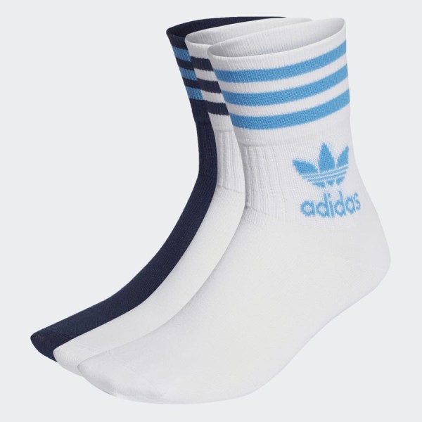 Calzini adidas Bianco/Nero/Azzurro - Sportlab