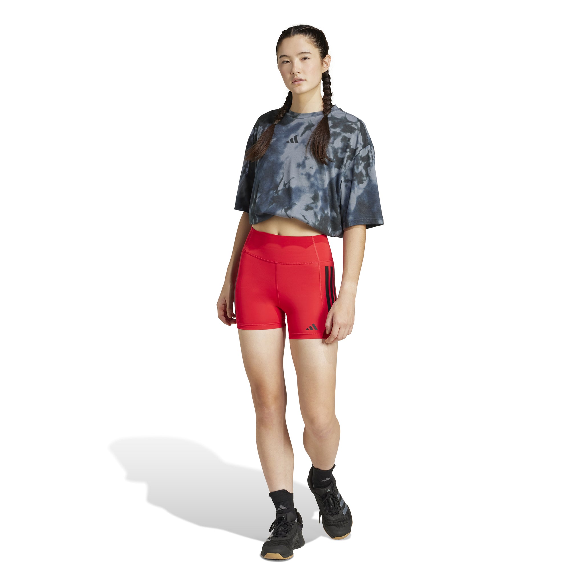 Leggings corti Optime 3-Stripes 1/4